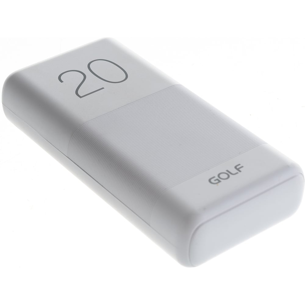 Внешний аккумулятор GOLF G81, Powerbank, 20000 mah, White 30013917