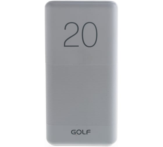 Внешний аккумулятор GOLF G81, Powerbank, 20000 mah, White 30013917