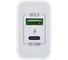 Сетевое З/У GoPower GPQC08 1USB+1Type-C 20W QC3.0 белый 00-00028401 2