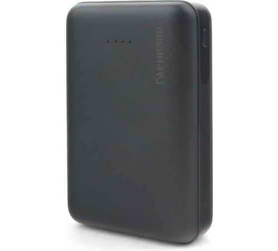 Портативный аккумулятор Гарнизон GPB-120, 10000мА/ч, USB1: 1A, USB2: 2.1A, черный