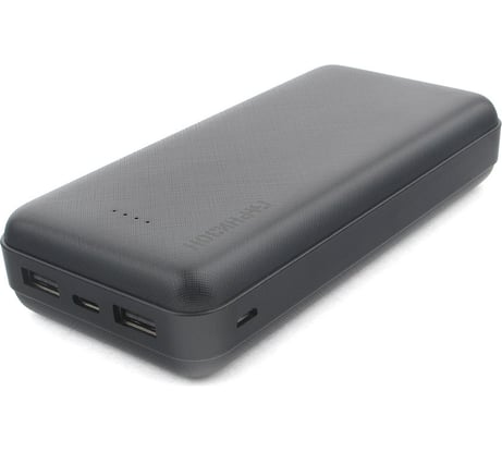 Портативный аккумулятор Гарнизон GPB-205, 20000мА/ч, 2 USB type-c, 2.4A черный