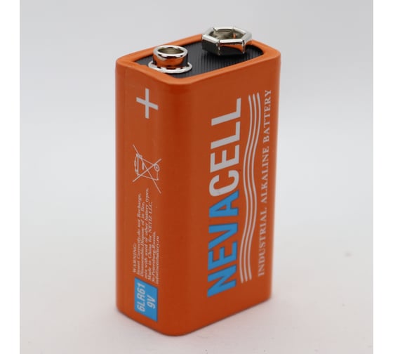 Элемент питания алкалиновый NevaCell батарейка industrial 6LR61, 24 штуки 4687205314864