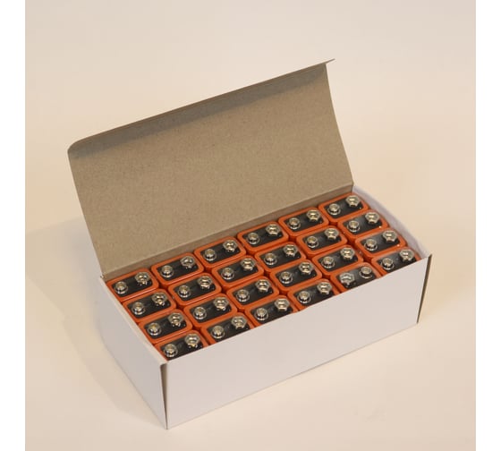 Элемент питания алкалиновый NevaCell батарейка industrial 6LR61, 24 штуки 4687205314864