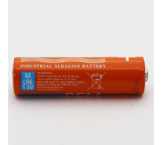 Элемент питания алкалиновый NevaCell батарейка industrial АА LR6, 10 штук 4687205314895