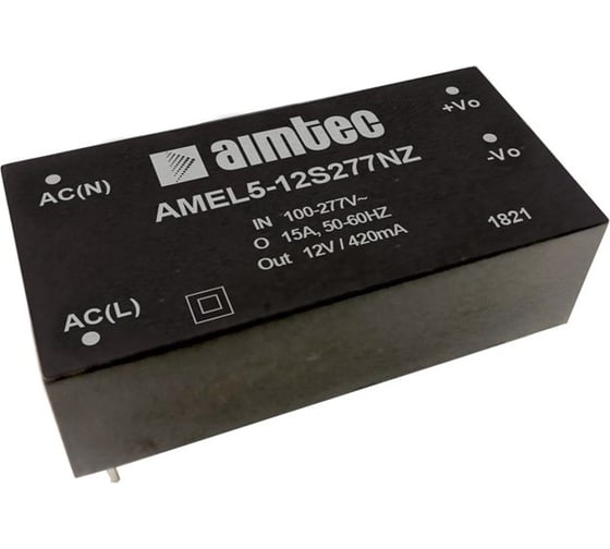 Преобразователь Aimtec AC/DC 5 Вт AMEL5-12S277NZ Т03490522 1