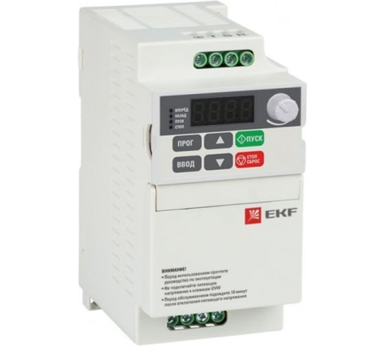 Преобразователь частоты EKF 0.4кВт, 1х230В, VECTOR-75, compact Basic SQVT75c-0R4-1B 1