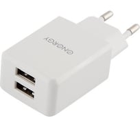 Сетевое зарядное устройство Energy ET-08 2 USB разъема цвет - белый 006293