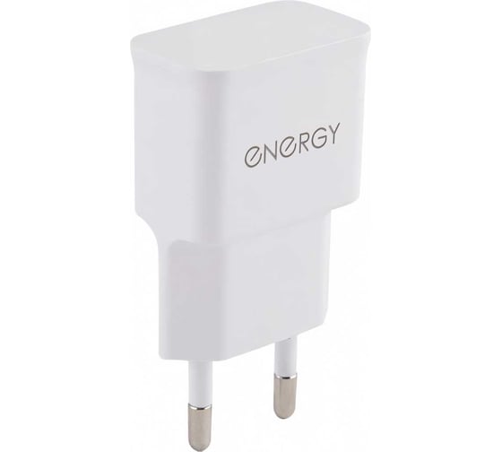 Сетевое зарядное устройство ENERGY ET-09, 1,0А, цвет - белый 00 6294 006294