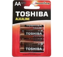 Элемент питания алкалиновый Toshiba LR6 RED 4/card 34540 34471201