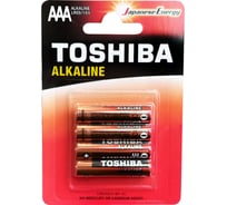 Элемент питания алкалиновый Toshiba LR03 RED 4/card 44540 34471207