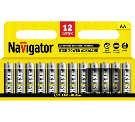 Элемент питания Navigator NBT-NE-LR6-BP12 94782