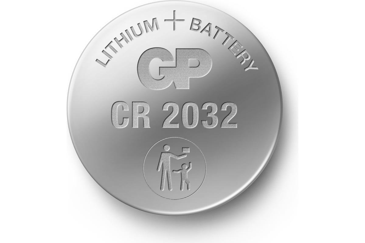 Литиевая дисковая батарейка GP Lithium, набор 5+5шт, GP CR2032-7/3 .