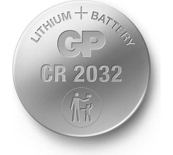 Литиевая дисковая батарейка Lithium, набор 10шт, GP CR2032-7/3-2CR10 16448676
