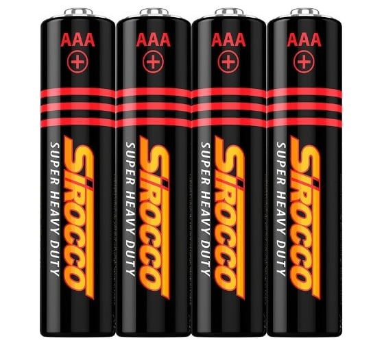 Батарейки Luxlite Sirocco ААА 4 штуки в спайке 6965