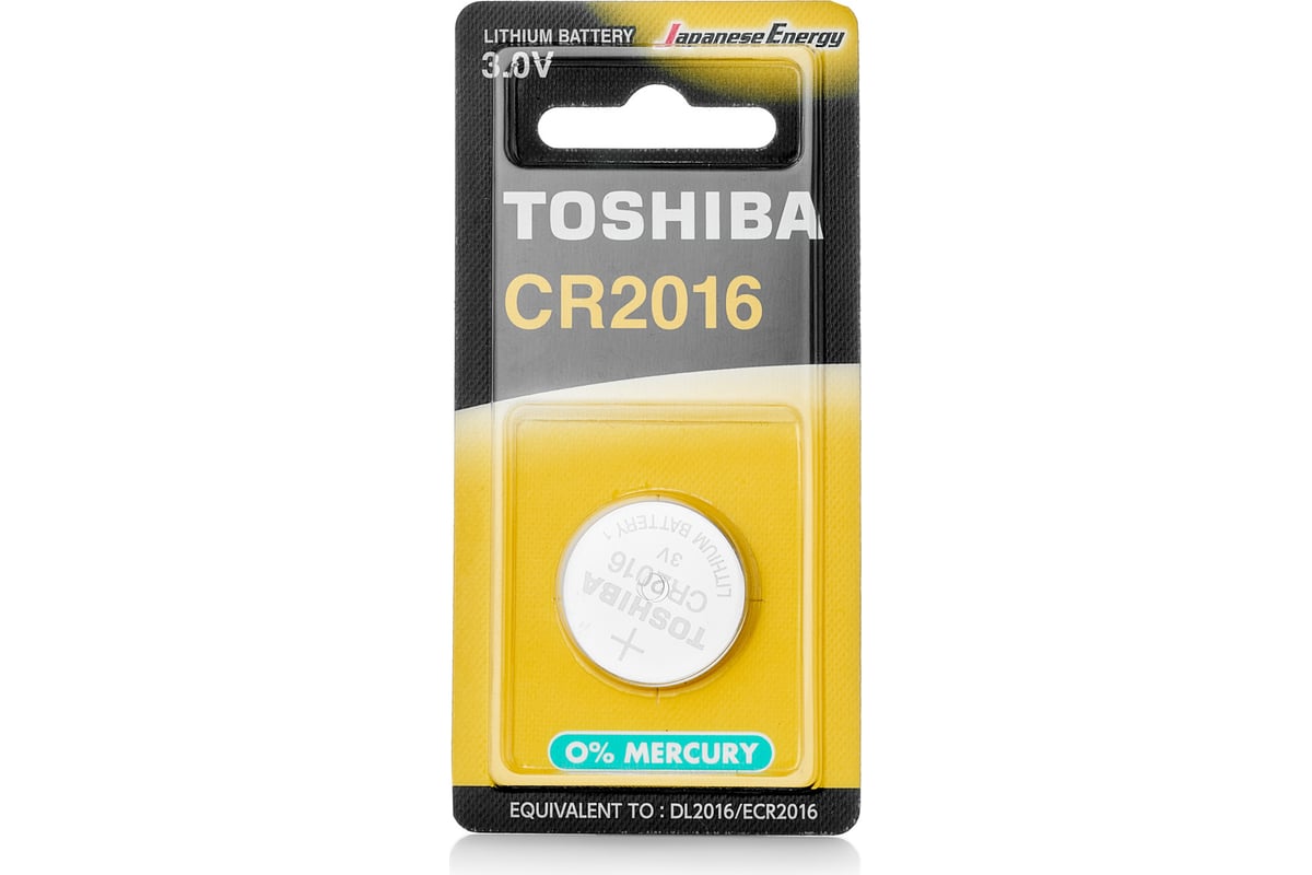 Литиевый элемент питания Toshiba CR-2016 871 - выгодная цена, отзывы ...