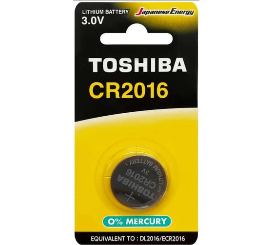 Литиевый элемент питания Toshiba CR-2016 871