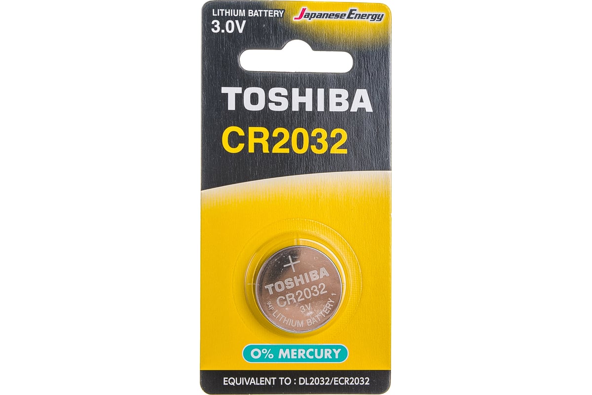 Литиевый элемент питания Toshiba CR-2032, 10 штук в упаковке 875 ...
