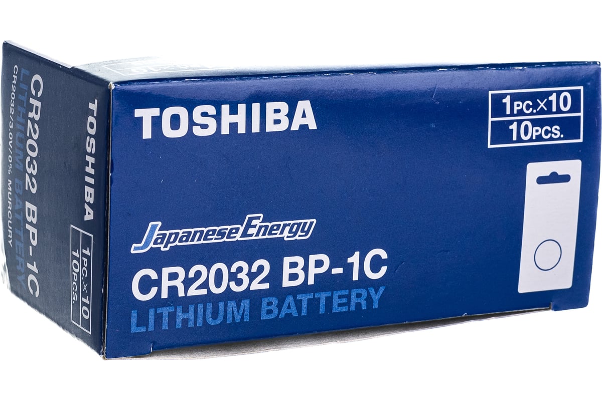 Литиевый элемент питания Toshiba CR-2032, 10 штук в упаковке 875 ...