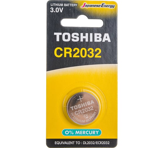 Литиевый элемент питания Toshiba CR-2032, 10 штук в упаковке 875