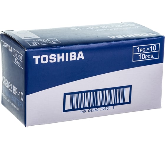 Литиевый элемент питания Toshiba CR-2032, 10 штук в упаковке 875