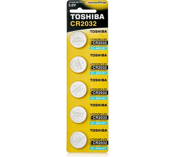 Литиевый элемент питания Toshiba CR-2032 802032