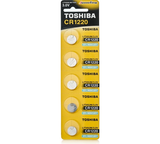 Литиевый элемент питания Toshiba CR-1220 801220