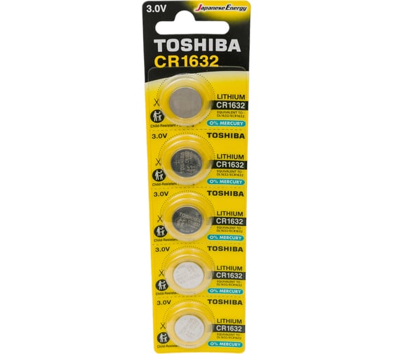 Литиевый элемент питания Toshiba CR-1632 801632