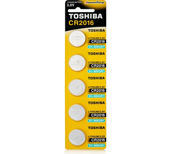 Литиевый элемент питания Toshiba CR-2016 802016