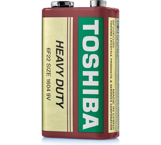 Солевой элемент питания Toshiba 6F22 KG 1/shrink 5400