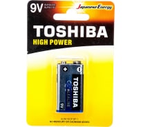 Алкалиновый элемент питания Toshiba 6LR61 1/card 545