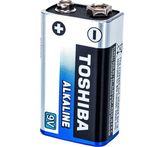 Алкалиновый элемент питания Toshiba 6LR61 1/card 545