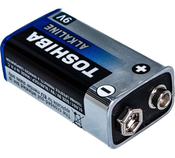 Алкалиновый элемент питания Toshiba 6LR61 1/card 545