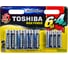 Алкалиновый элемент питания Toshiba 6*LR6 + 4*LR03 multipack 10/card 5450 1