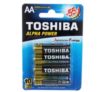 Алкалиновый элемент питания Toshiba LR6 ALPHA POWER 4/card 3456 16379457