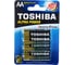 Алкалиновый элемент питания Toshiba LR6 ALPHA POWER 4/card 3456 2