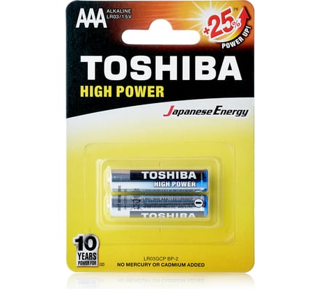 Алкалиновый элемент питания Toshiba LR03 4452