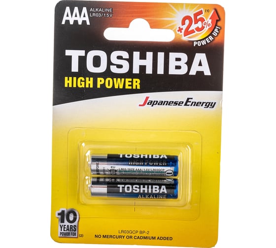 Алкалиновый элемент питания Toshiba LR03 4452