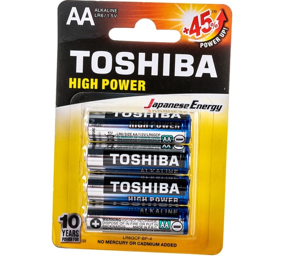 Алкалиновый элемент питания Toshiba LR6 3454