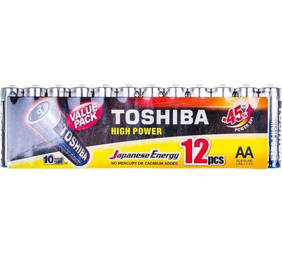 Алкалиновый элемент питания Toshiba LR6 34530