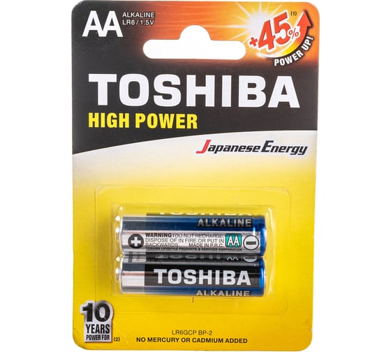 Алкалиновый элемент питания Toshiba LR6 3452