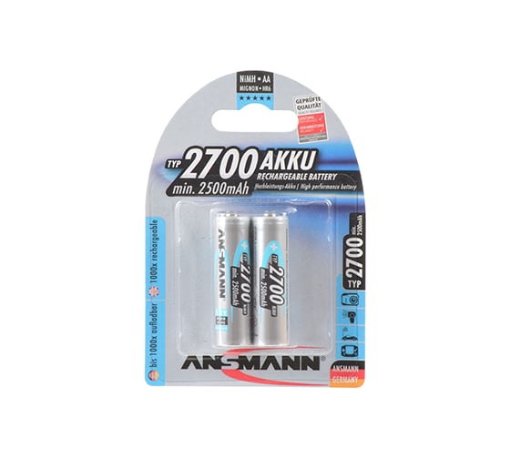 Аккумулятор ANSMANN 5030852-RU 2700мАч AA BL2 16670