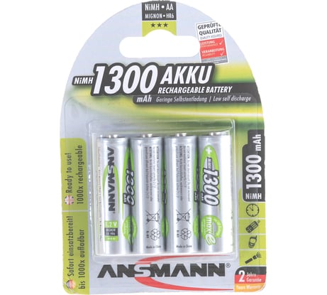 Аккумулятор ANSMANN 5030792-RU maxE 1300мАч AA BL4 15901