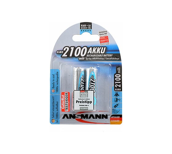 Аккумулятор ANSMANN 5030992-RU maxE 2100мАч AA BL2 16229