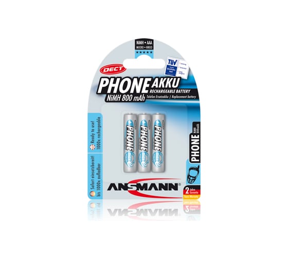 Аккумулятор ANSMANN PHONE 5030142 maxE 800мАч AAA BL3 4071