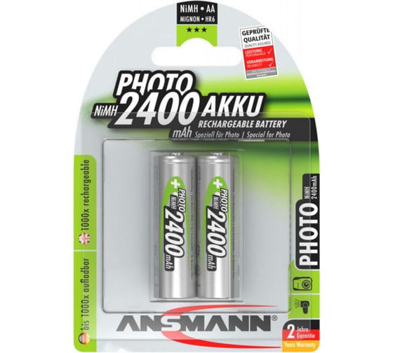 Аккумулятор ANSMANN PHOTO 5030492 2400мАч AA BL2 4369