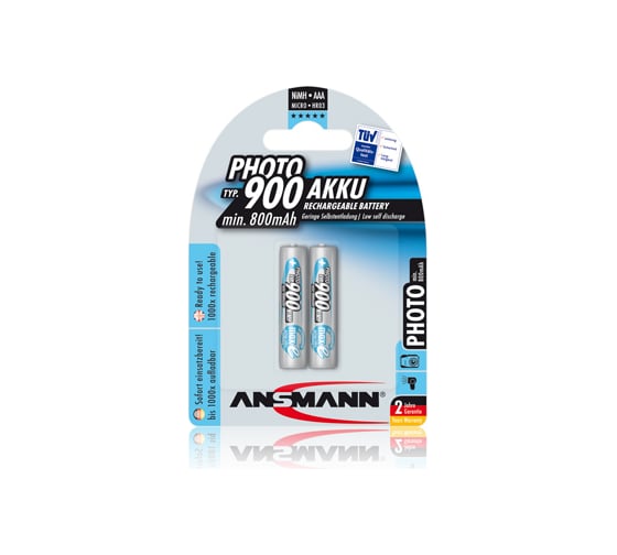 Аккумулятор ANSMANN PHOTO 5030512 maxE 900мАч AAA BL2 4344