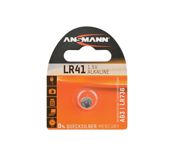 Элемент питания ANSMANN 5015332 LR41 /AG3/ BL1 17065