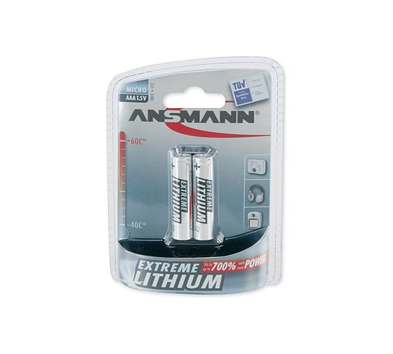 Элемент питания ANSMANN EXTREME LITHIUM 5021013 FR03 BL2 9269