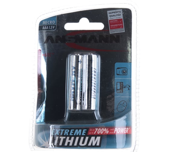 Элемент питания ANSMANN EXTREME LITHIUM 5021013 FR03 BL2 9269