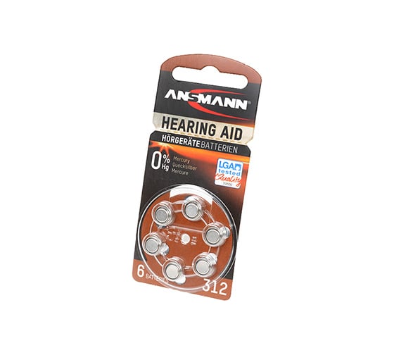Элемент питания ANSMANN Zinc-Air 5013233 312 UK BL6 13230